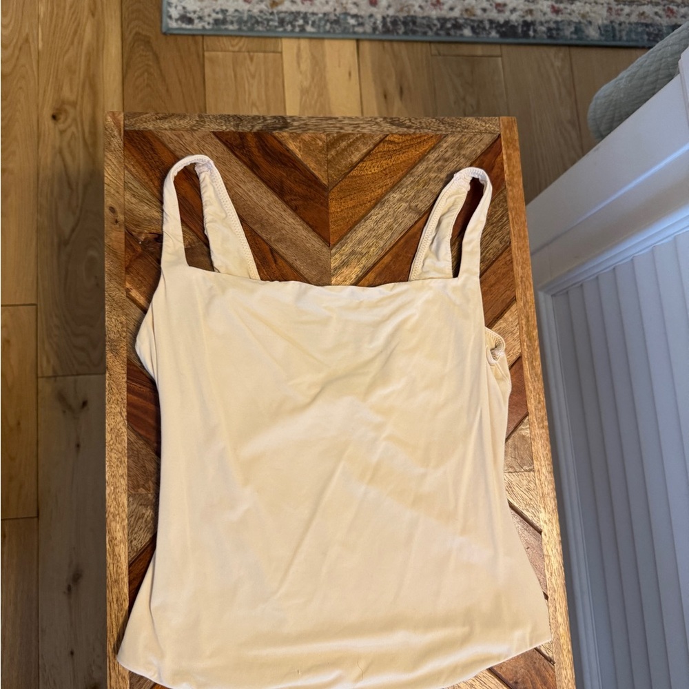 SKIMS Square Neck Fits Everybody Bodysuit turned into Tank Top